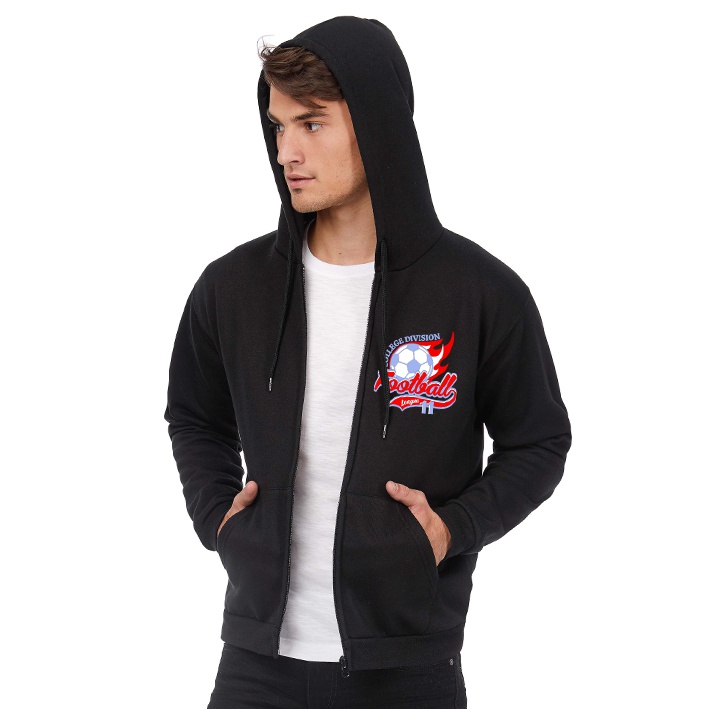 Sweat à capuche zippé pour homme  coton/polyester 270 g/m² - New York