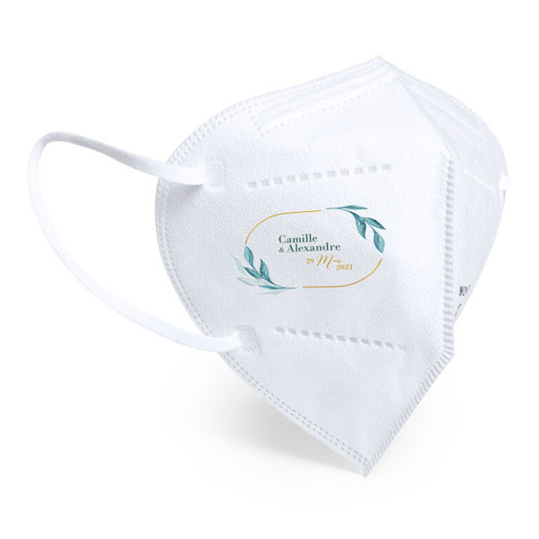 Masque personnalisé jetable de mariage de type FFP2 - Kailua