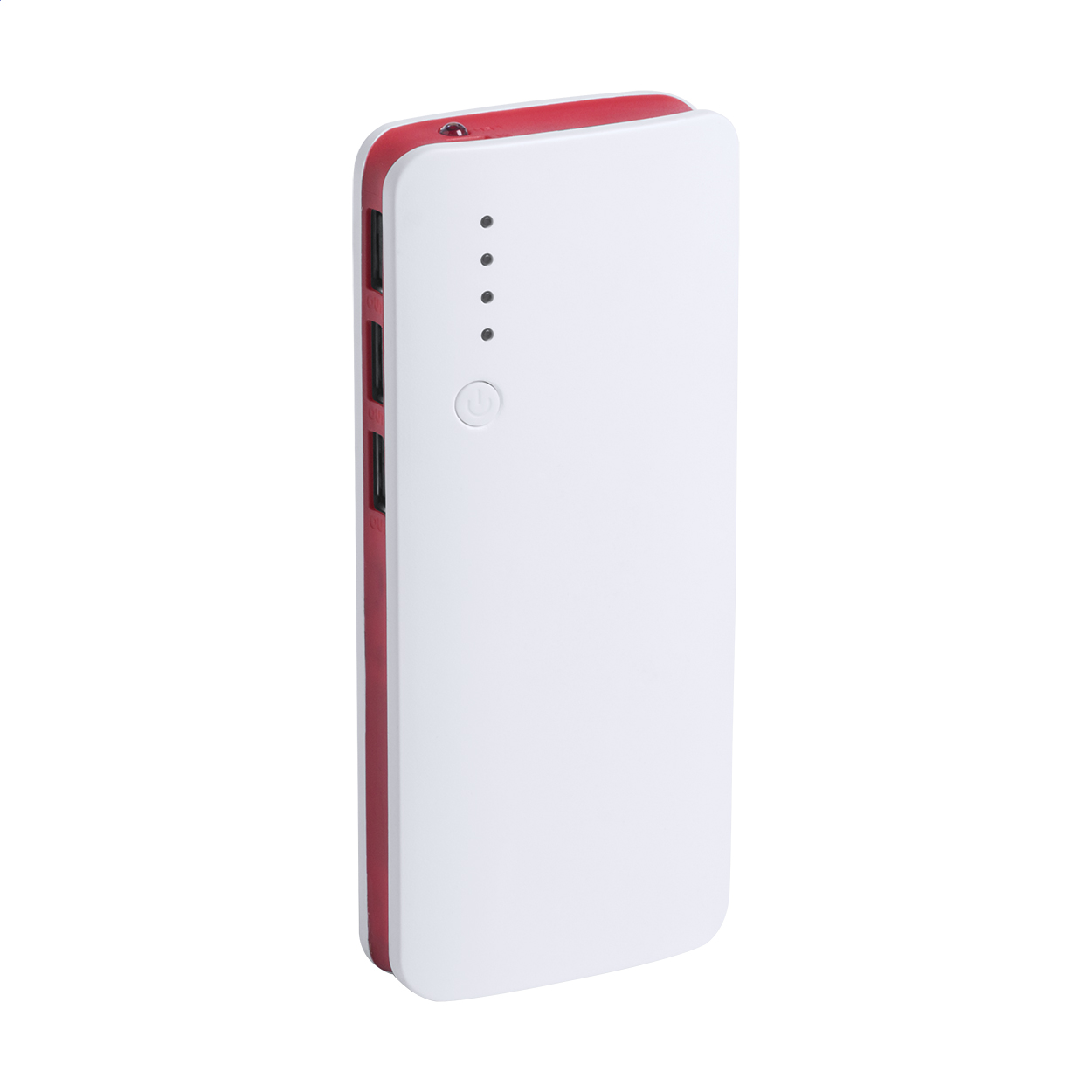 Tenak Powerbank aus Kunststoff mit 10000 mAh und Ihrem Logo