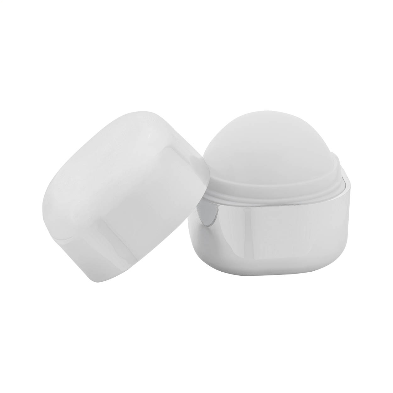 Cuboris Shine lippenbalsem met vanille en SPF 15 met logo, kubusvorm bedrukken met logo