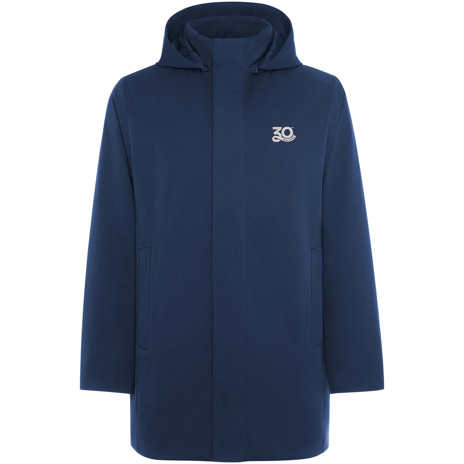 Unisex parka met gewatteerde kraag bedrukken met logo