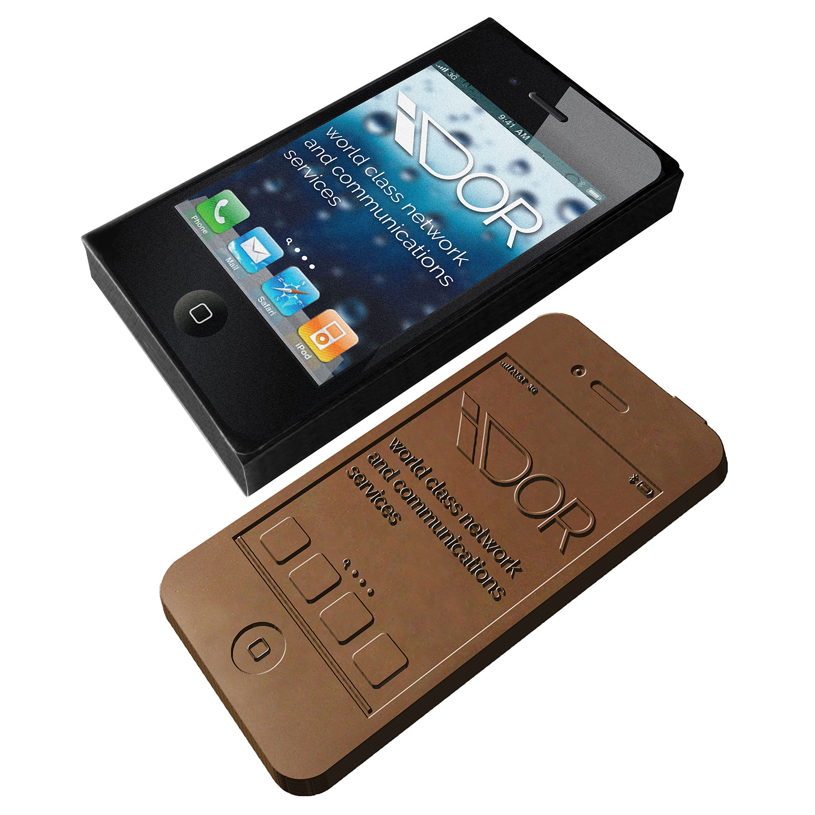 Boîte de Chocolat Smartphone Imprimée en Couleur Intégrale - Novalaise