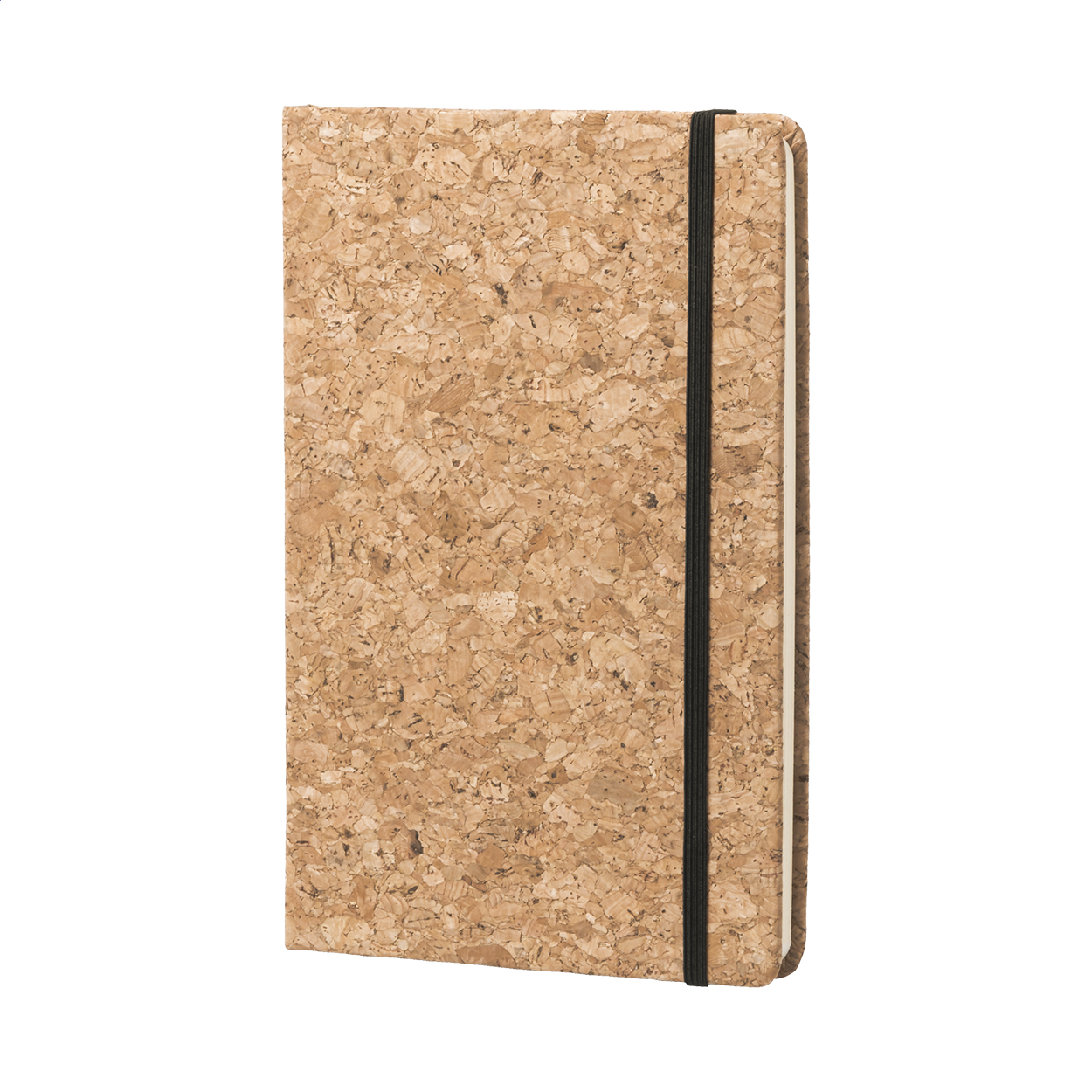 Carnet A5 Maamora personnalisé en liège naturel, 80 pages blanches