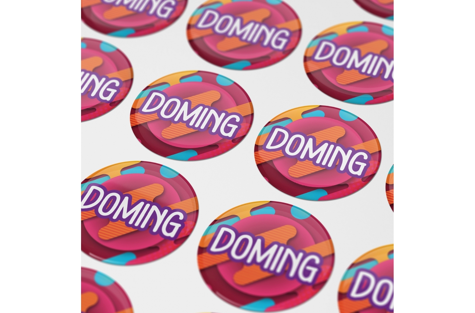 Ronde Doming Stickers Ø 30 mm - Pepingen