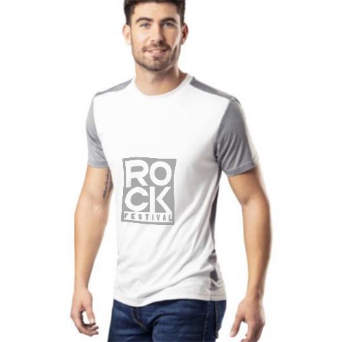T-shirt personnalisé technique pour homme bicolore – Iyad