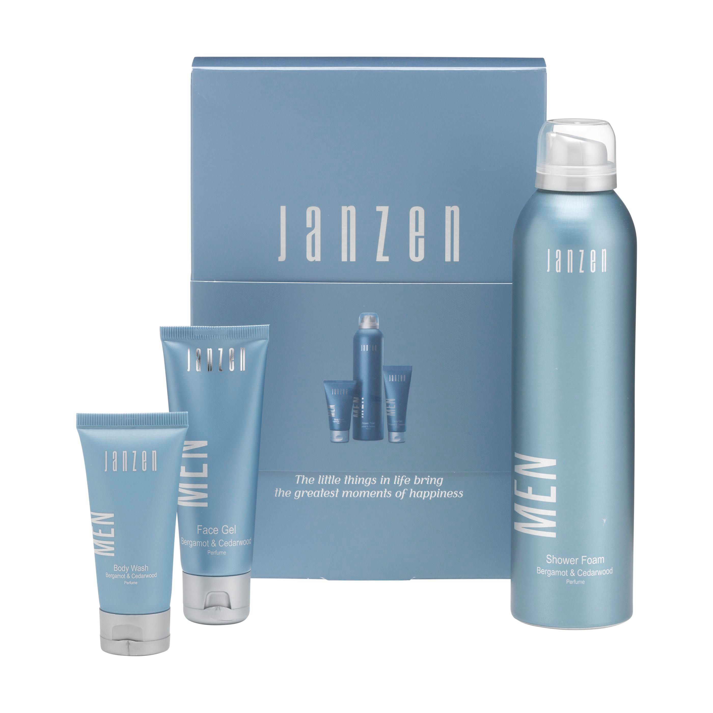 JANZEN geschenkset For Men S met 3 verzorgingsproducten voor mannen