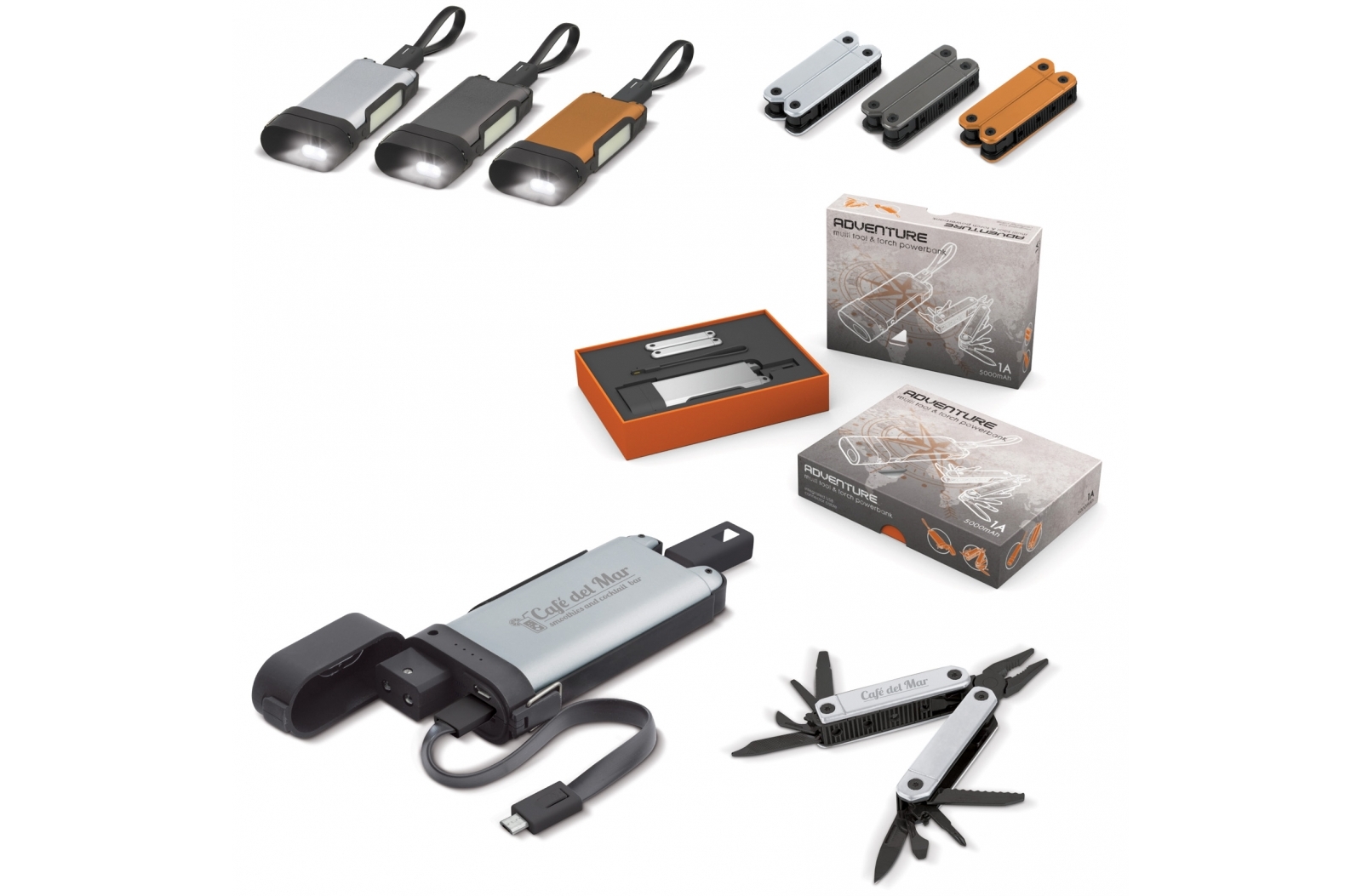 Set Aventure Powerbank & Couteau Multifonction