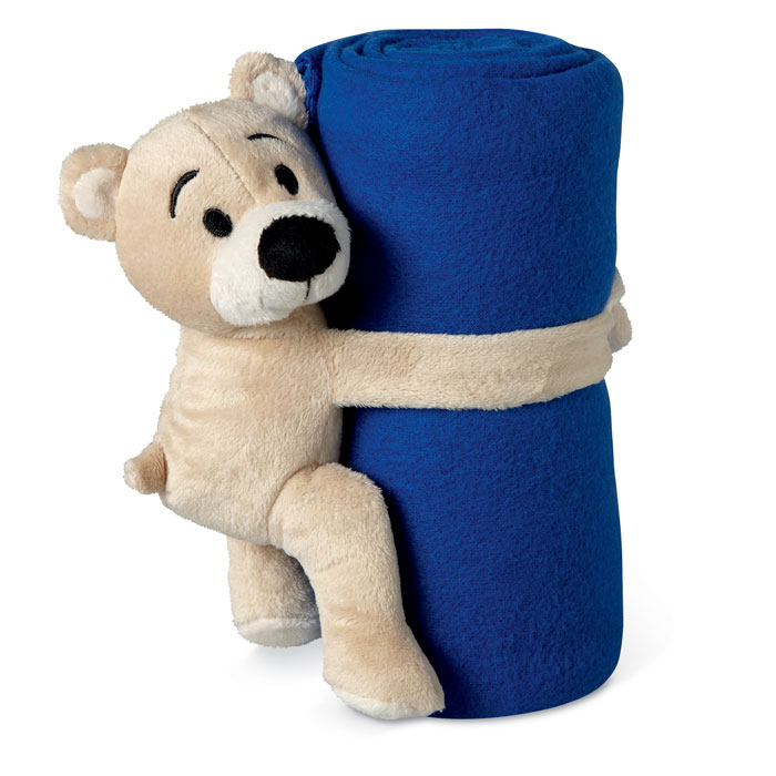 Kinderfleece deken met teddybeer - Kapellen