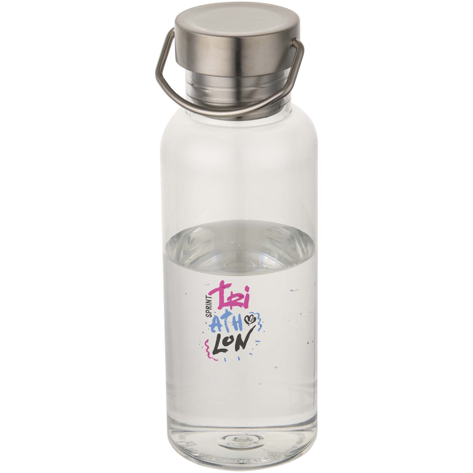 Thor 600 ml RCS-waterfles van gerecycled RPET bedrukken met logo