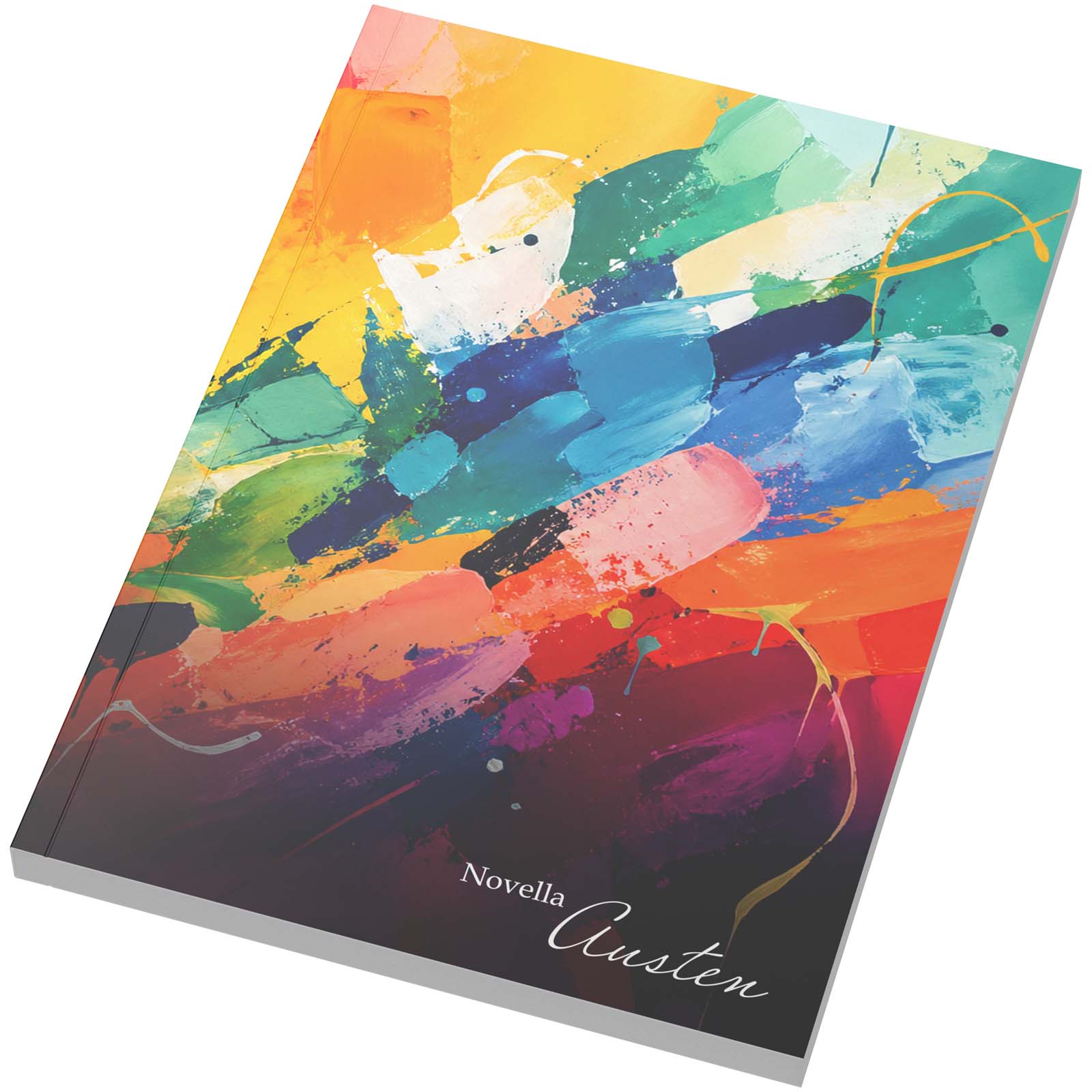 Novella Austen A5 notitieboek met softcover en 100 vellen, met logo