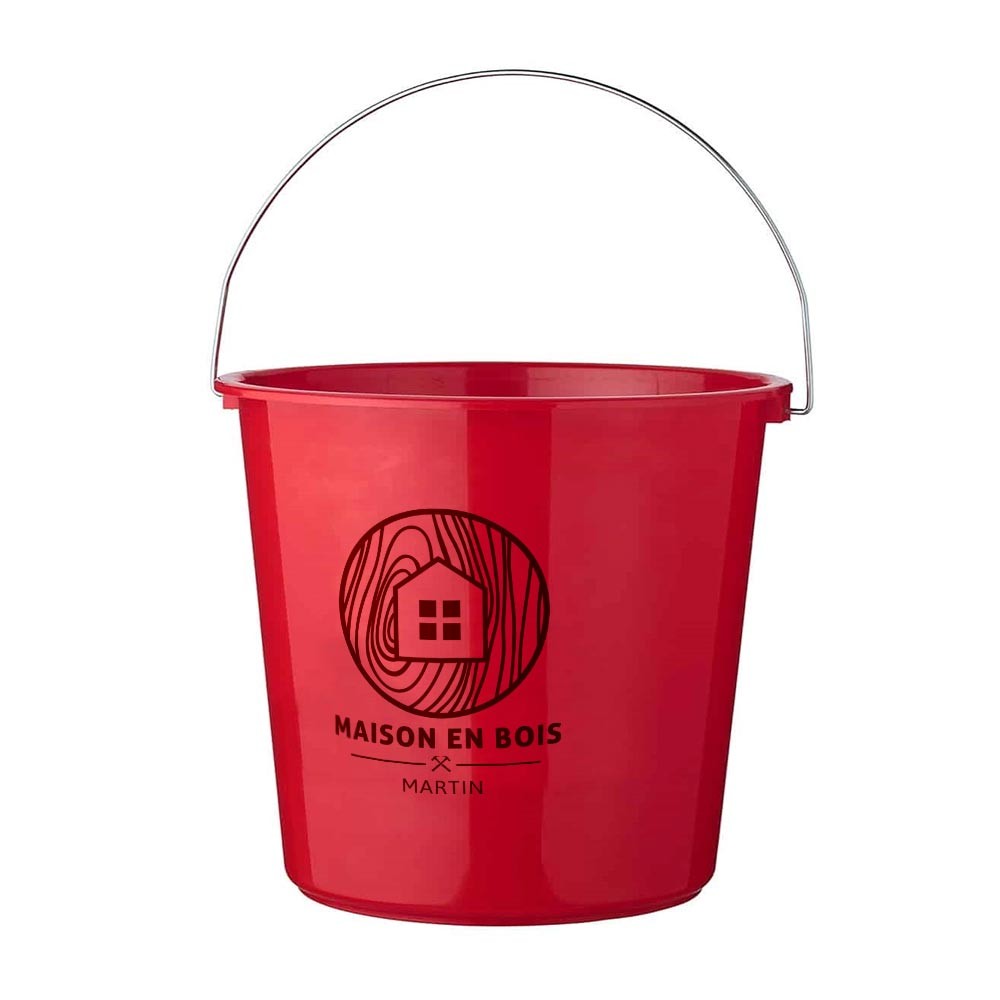 Lustreux Seau 10 L - Lemmes imprimé avec logo