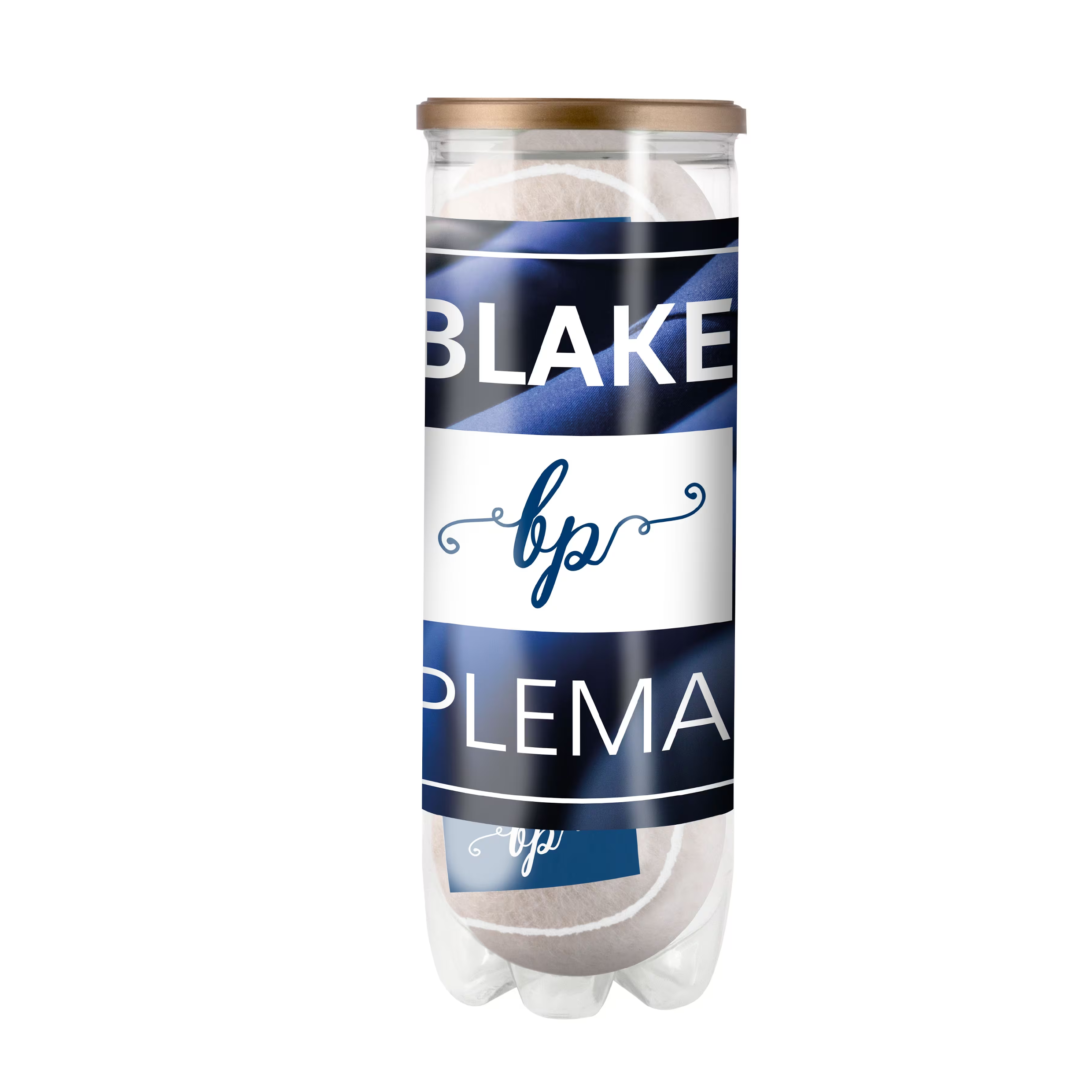 Buis met gekleurde tennisballen