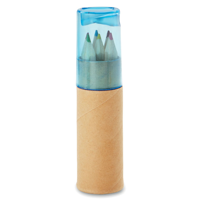 Tube de 6 crayons de couleur - Zaprinta Belgique