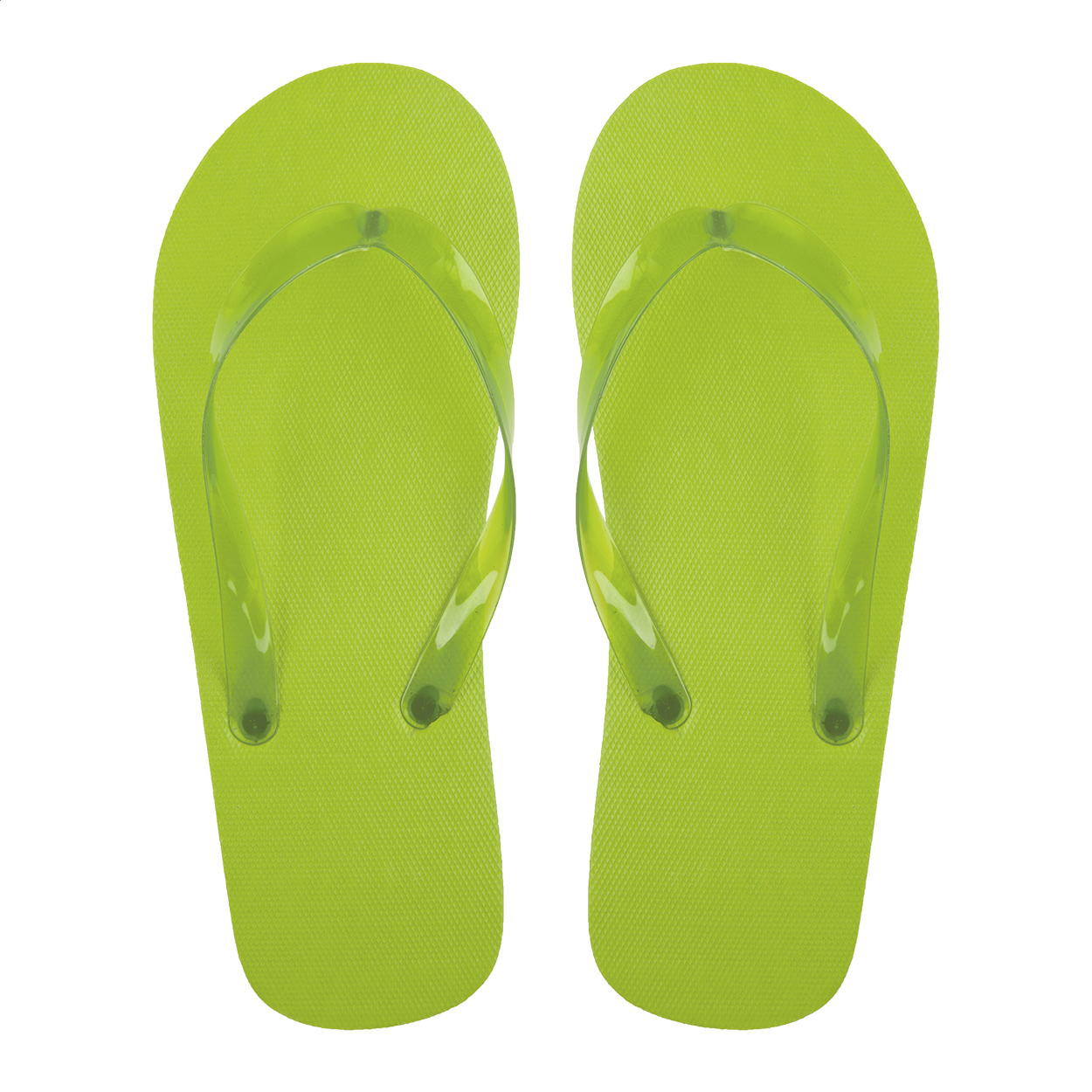 Boracay teenslippers van PE met transparante PVC-bandjes en logo