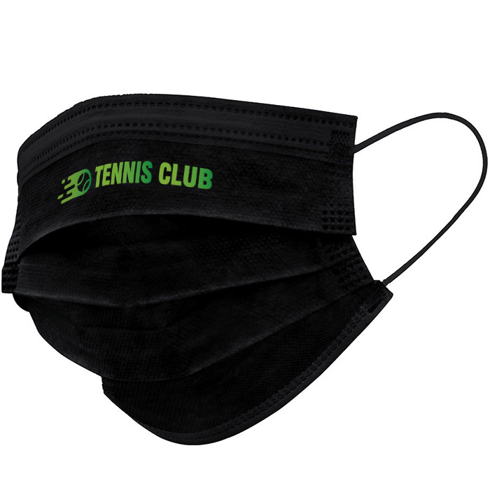 Masque chirurgical noir personnalisable - Fragon