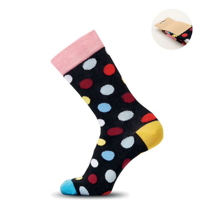 Socken mit einem lustigen Muster