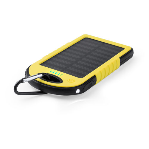 Batterie externe personnalisée solaire avec mousqueton – Bolzane