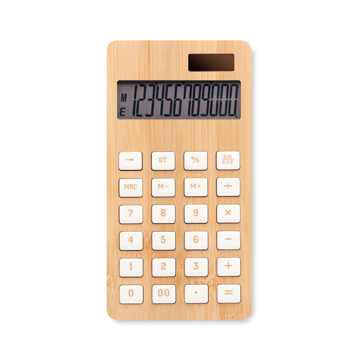Calculatrice personnalisée en bambou - Corentin