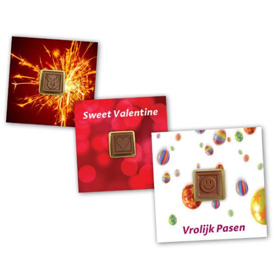 Chocoladekaart met Blokje - Mechelen