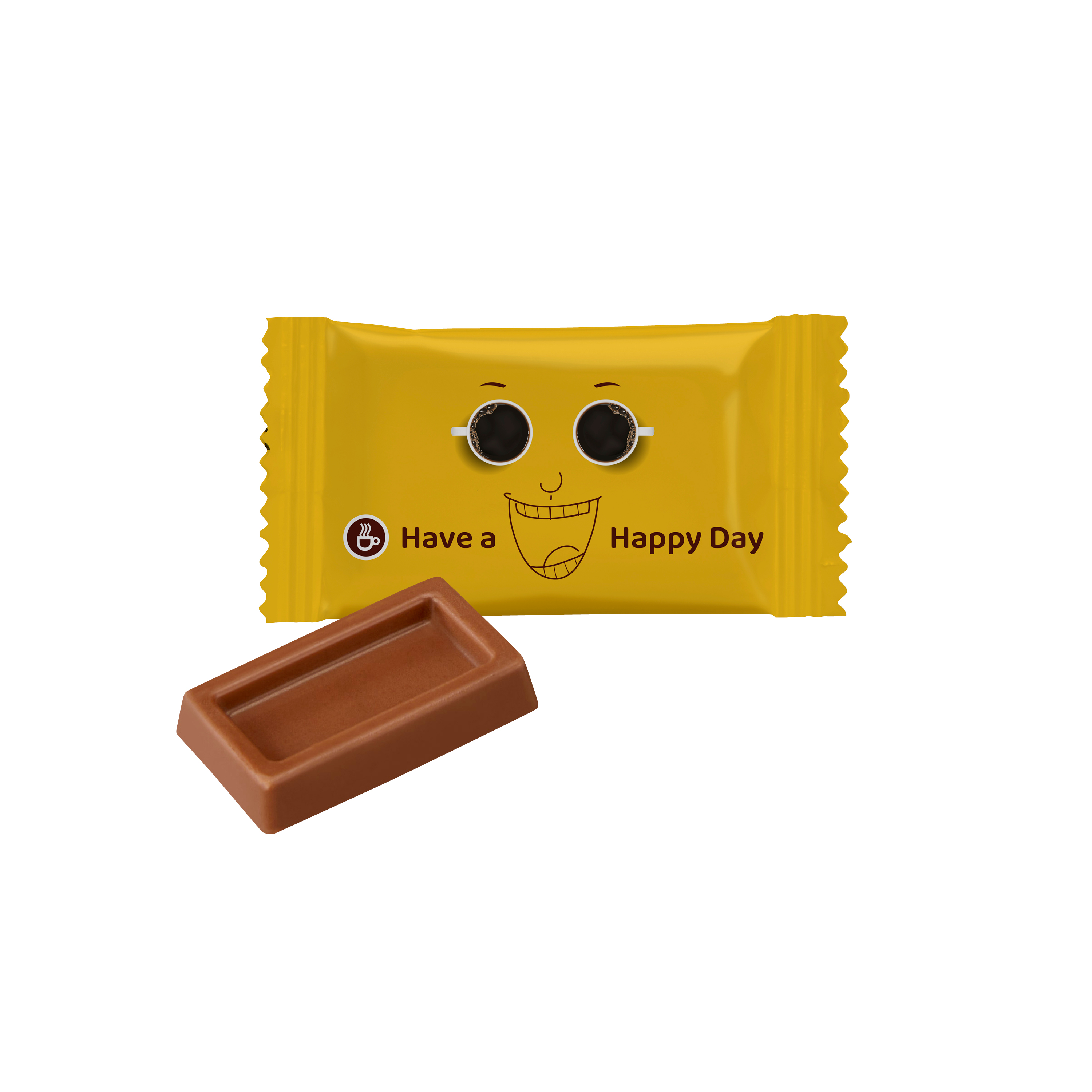 Délice Chocolaté en Flowpack - Saint-Nicolas-des-Bois imprimé avec logo