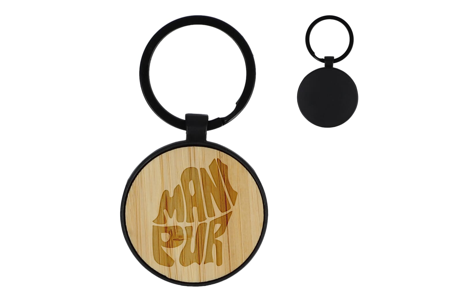 Porte-clés en bambou et métal - Vroville