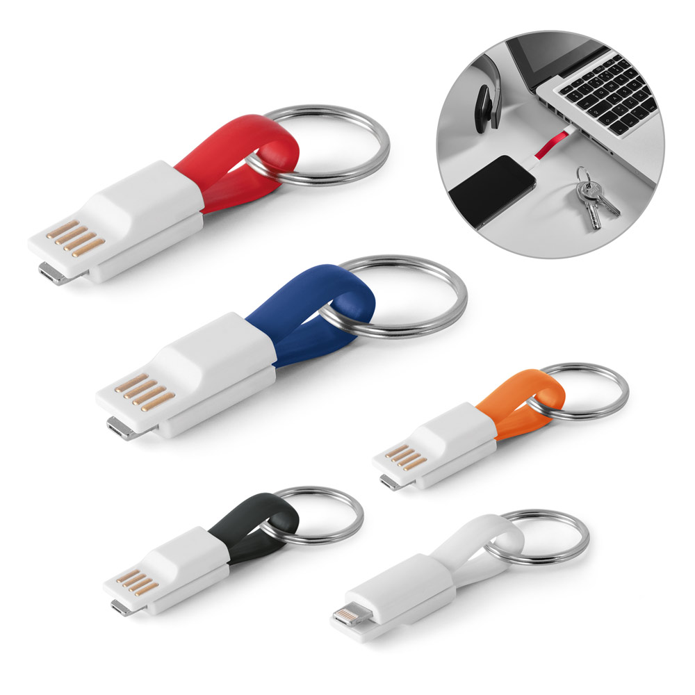Câble de porte-clés USB 2-en-1 - Les Anses-d'Arlet
