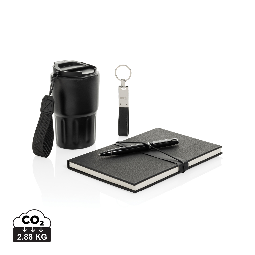 Set cadeau d'affaires de luxe Swiss Peak RCS avec mug à café