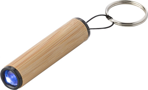 Mini torche en bambou avec porte-clés - Zaprinta Belgique