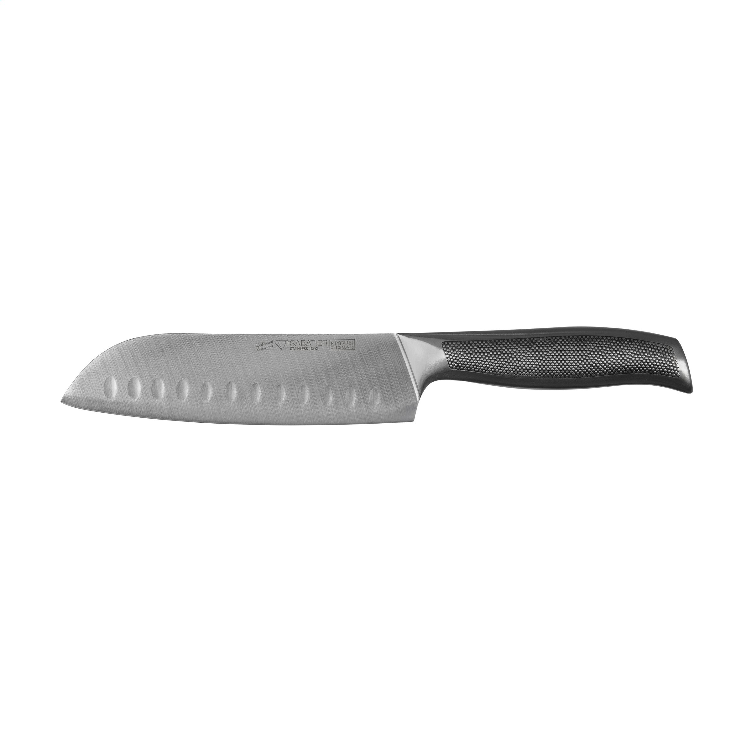 Couteau polyvalent asiatique avec une lame large de 17 cm - Juziers - Zaprinta Belgique