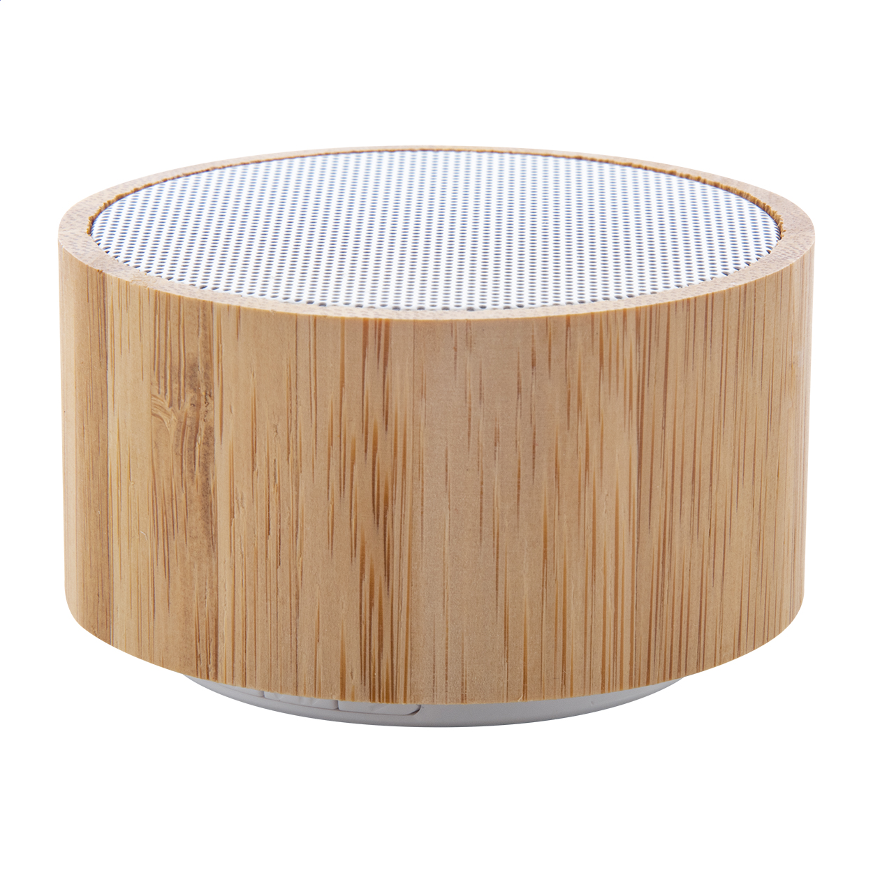 Bambeat draadloze speaker in bamboe met FM-radio, bedrukt met logo