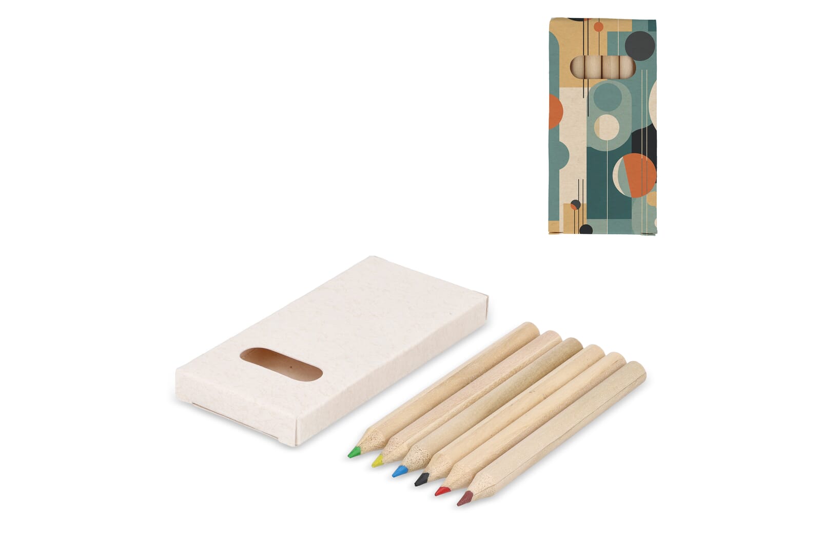 Crayons colorés en boîte de carton de lait recyclé - Seugy