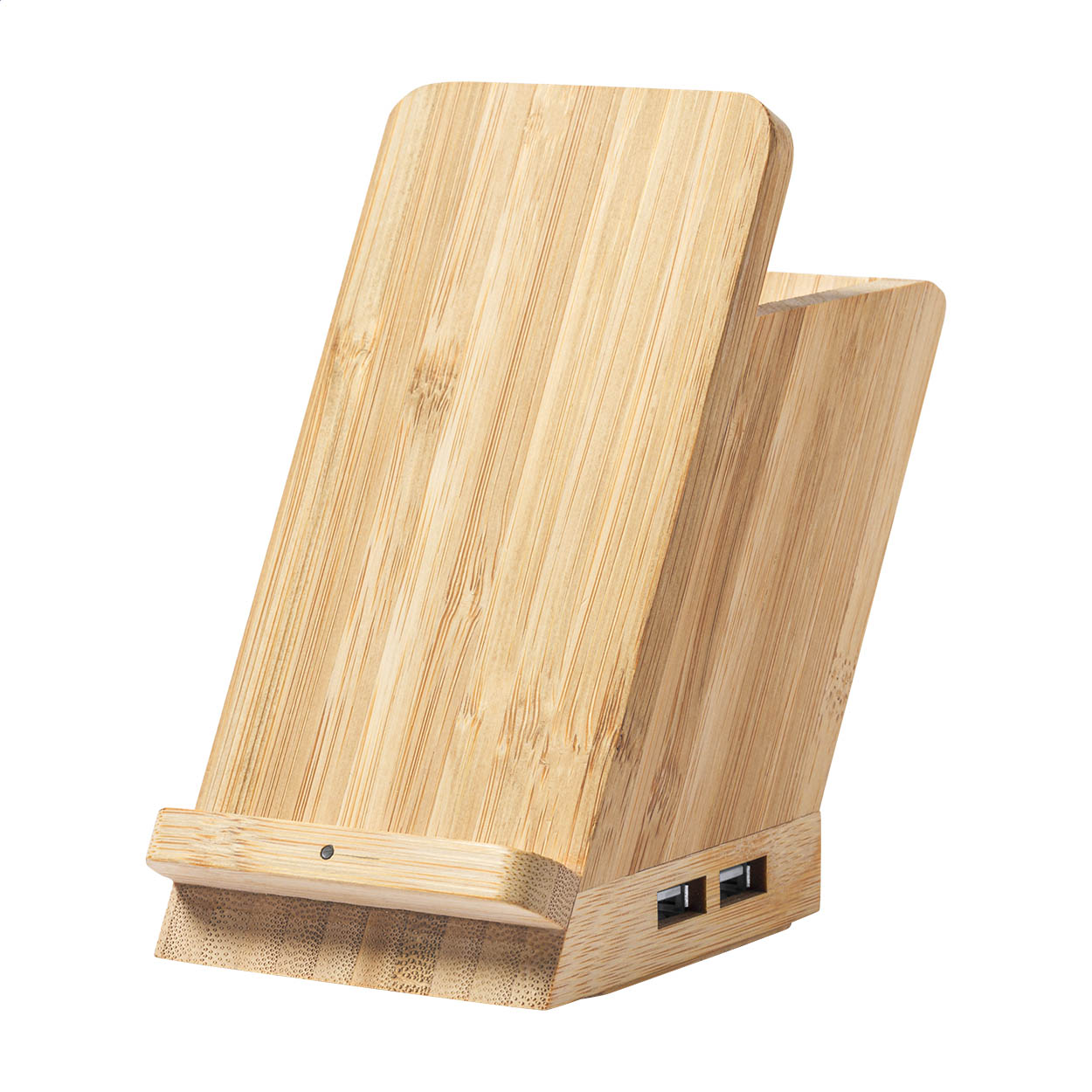 Eterna Multifunktions-Stifthalter aus Bambus mit Wireless Charger