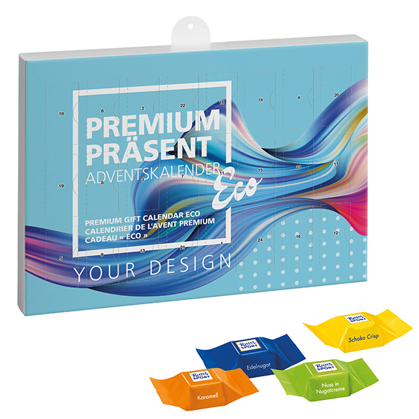 Eco Luxe Adventskalender met Ritter Sport Choco Kubussen - Oostkamp