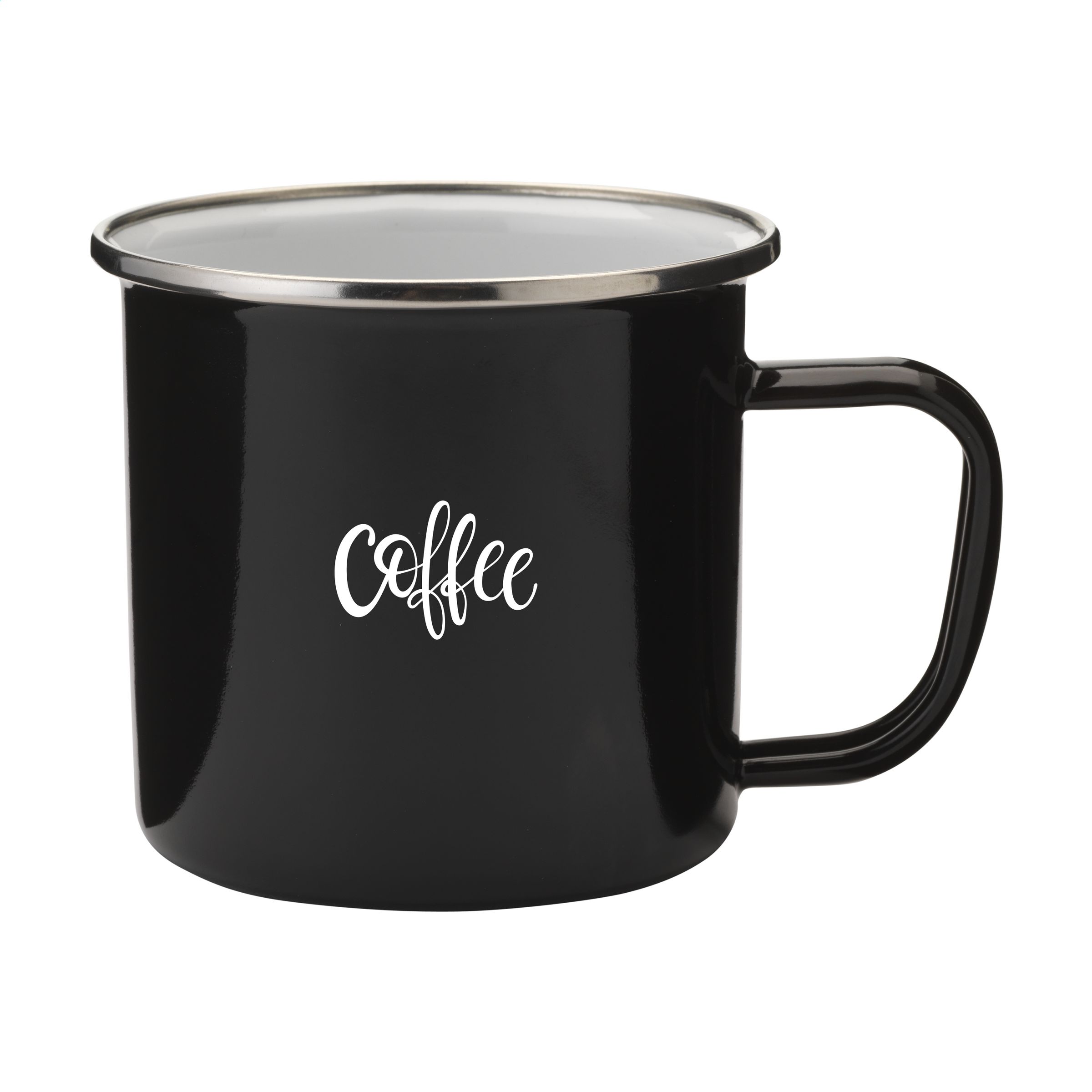 Retro Silber Emaille Tasse 350ml - Regensburg