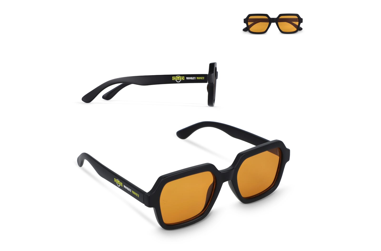 Lunettes de Soleil Contemporaines Lars - Urgosse imprimé avec logo