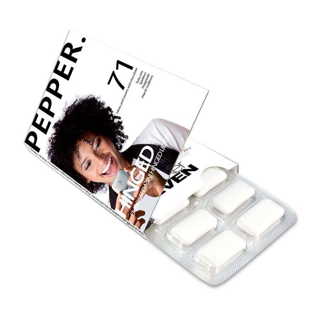 Tablette de chewing gum personnalisé - Zaprinta Belgique
