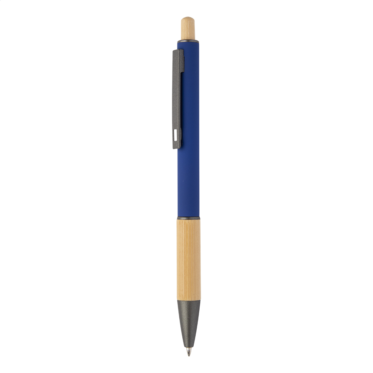 Stylo à bille Bogri personnalisé en aluminium recyclé et bambou