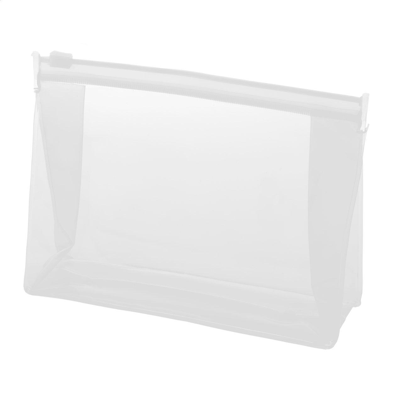 Paqua transparente Kosmetiktasche aus PVC mit Reißverschluss und Logo bedrucken mit Logo