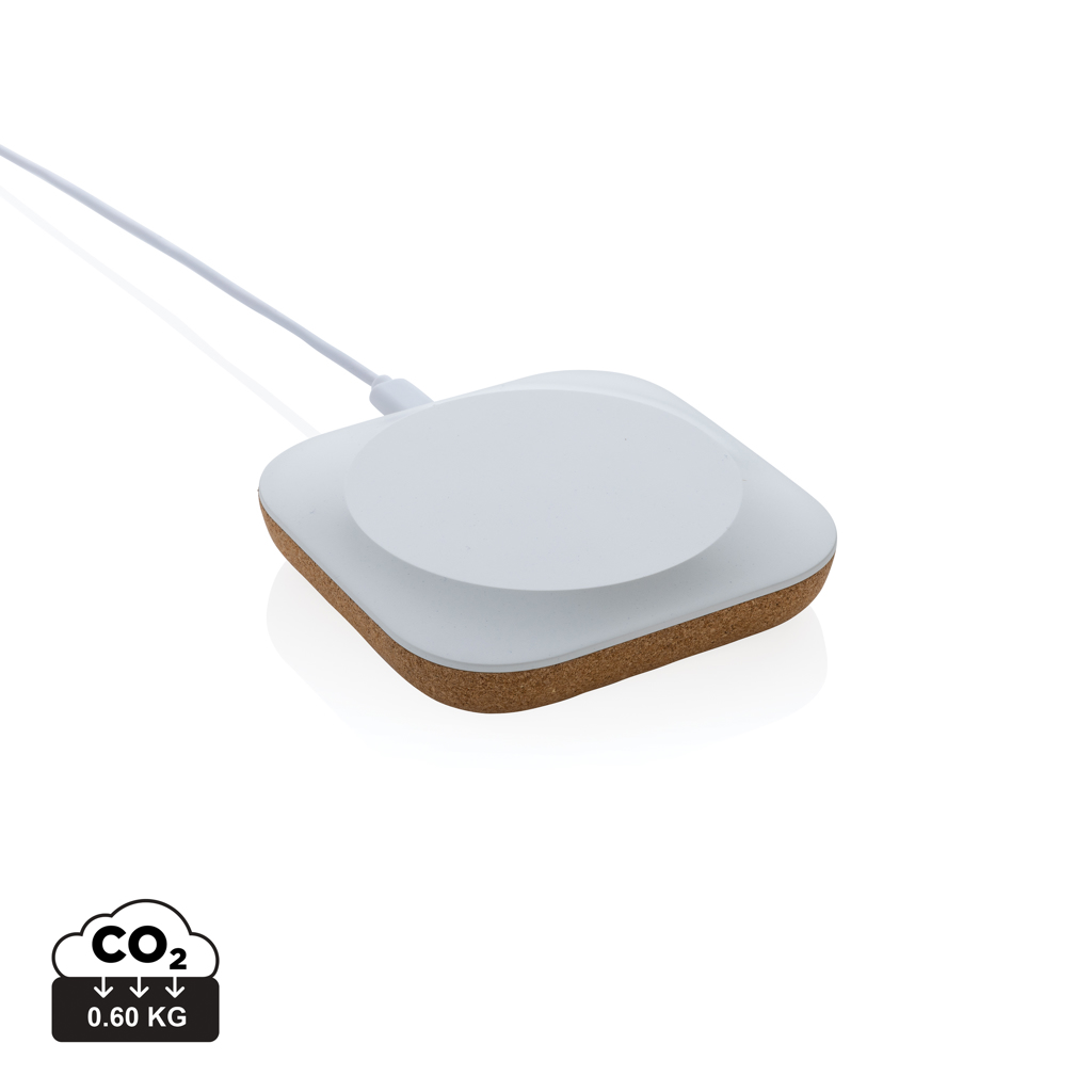 Draadloze Lader van Gerecycled Kunststof en Kurk - Veulen