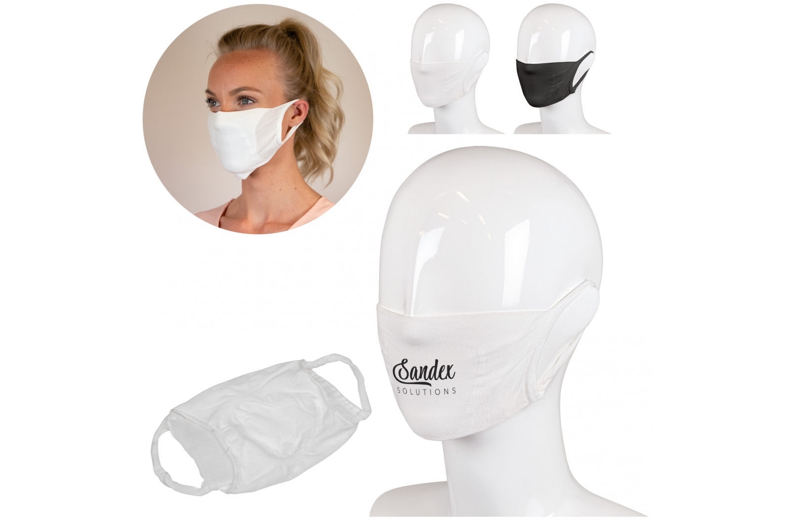 Masque facial réutilisable à double couche avec espace pour un filtre - Vouillé - Zaprinta Belgique