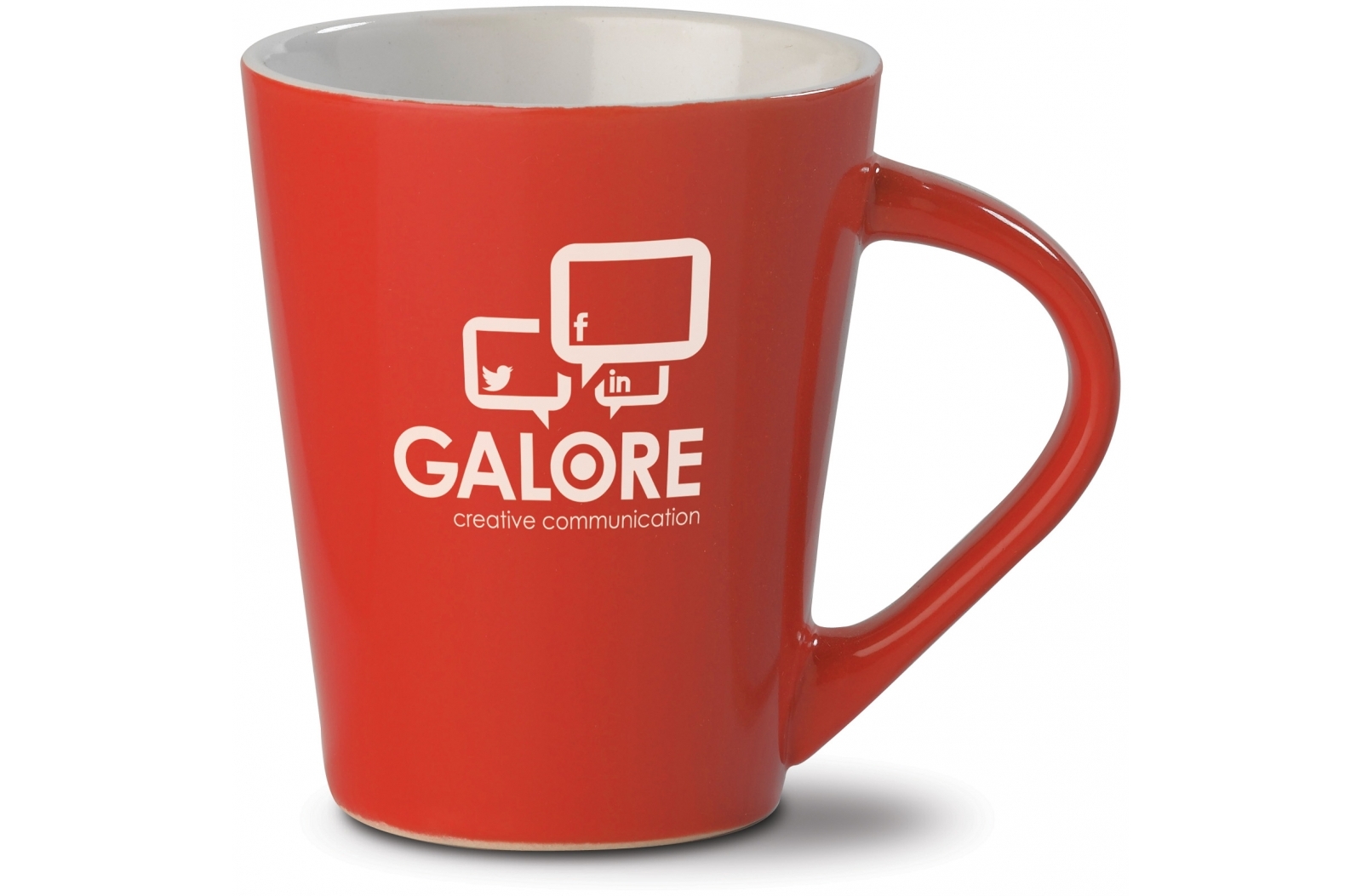 Mug Rouge Brillant 250ml - Zaprinta Belgique