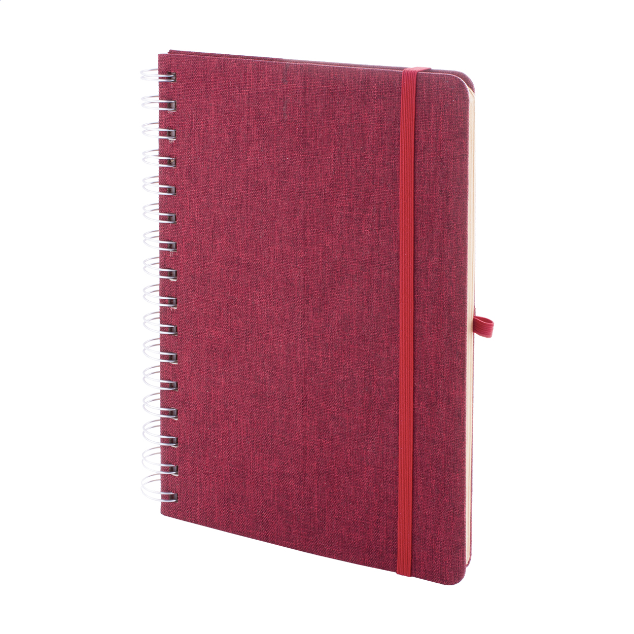 Carnet A5 à spirale Holbook personnalisé en RPET avec support téléphone