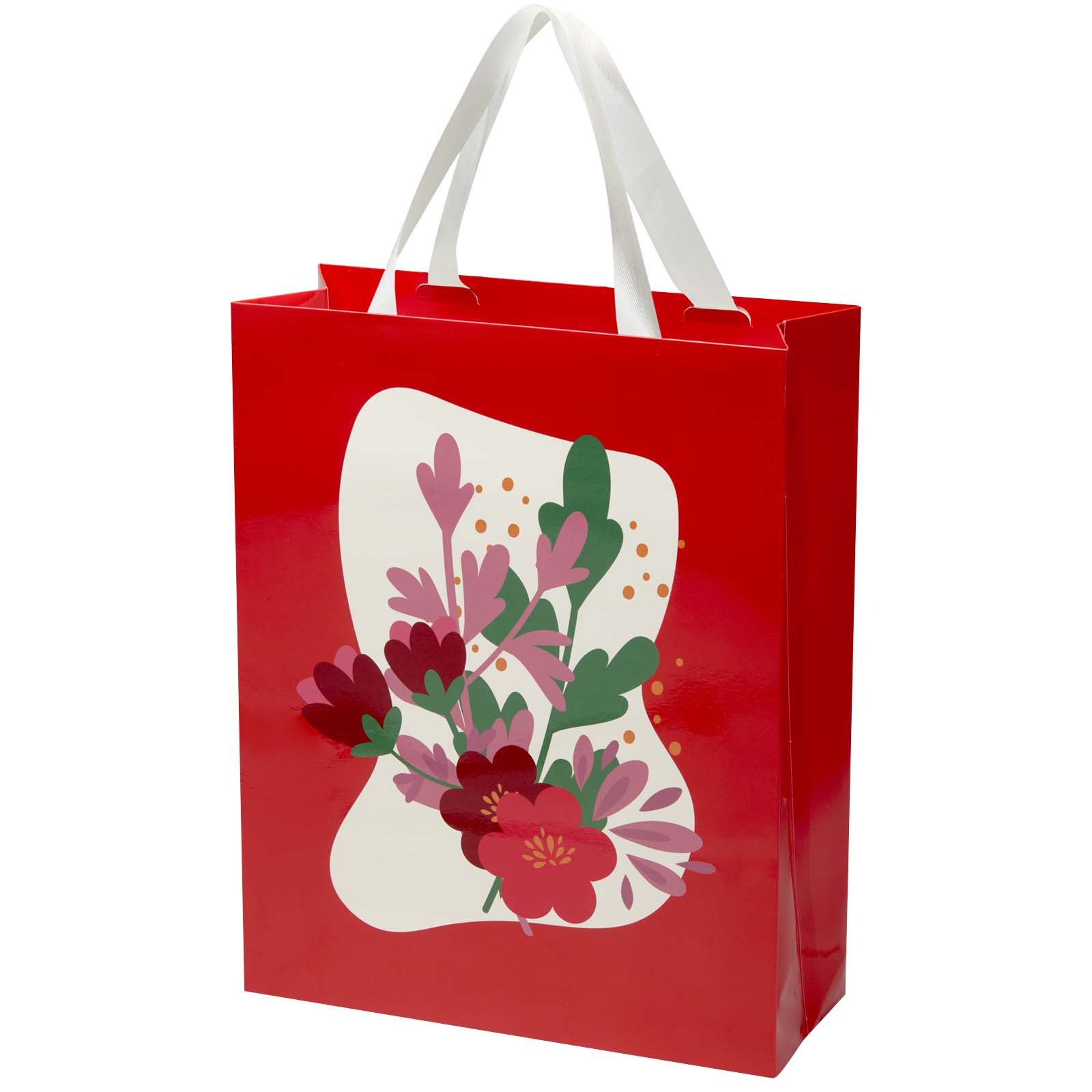 Smartfold Papiertasche 210 g/m² mit Bandgriffen und Logo, 31 x 12 x 39 cm
