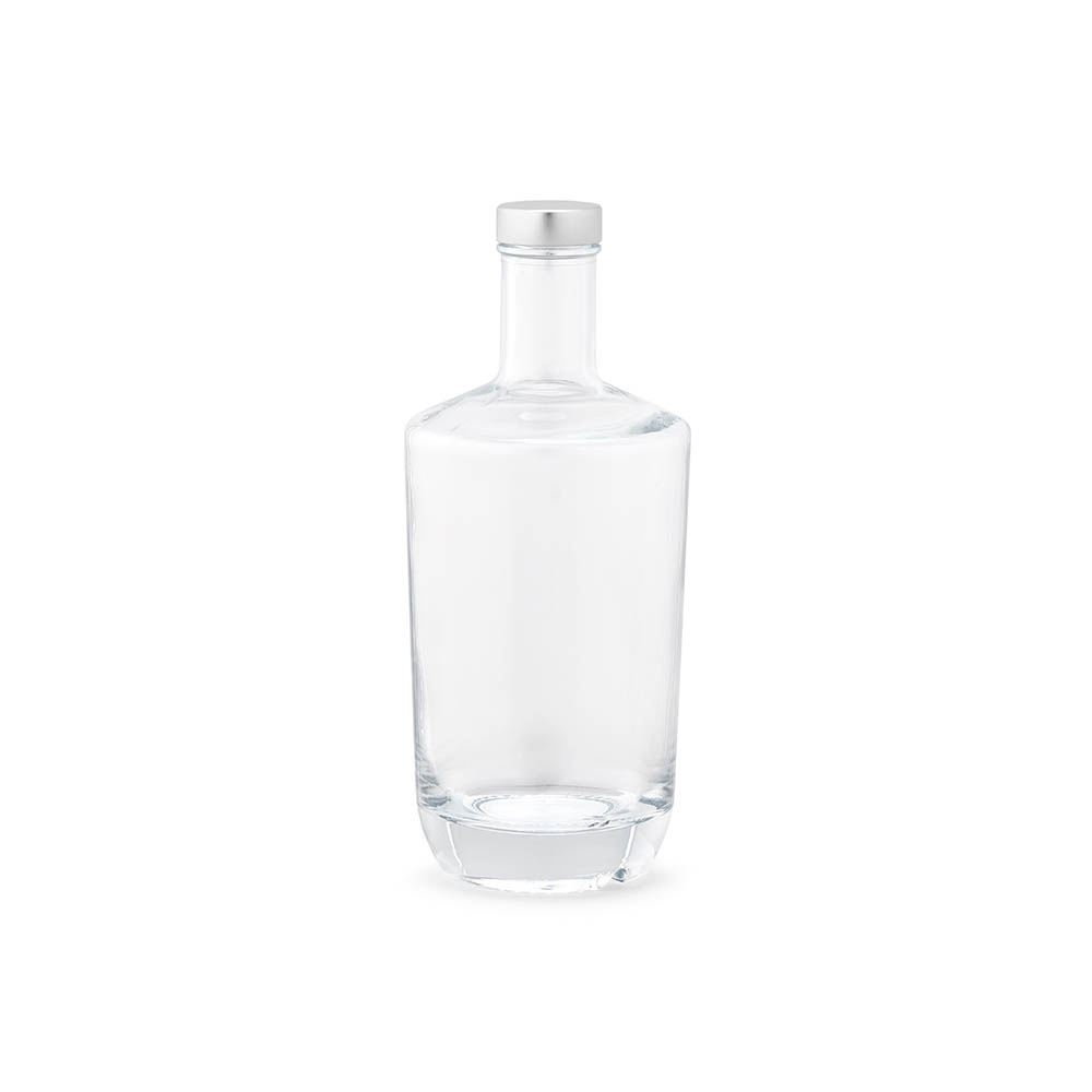 Trent Glasflasche 790 ml mit silbernem GPI-Deckel und Ihrem Logo bedrucken mit Logo