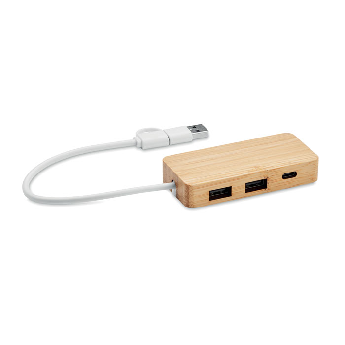 Concentrateur USB en Bambou - Saint-Gorgon