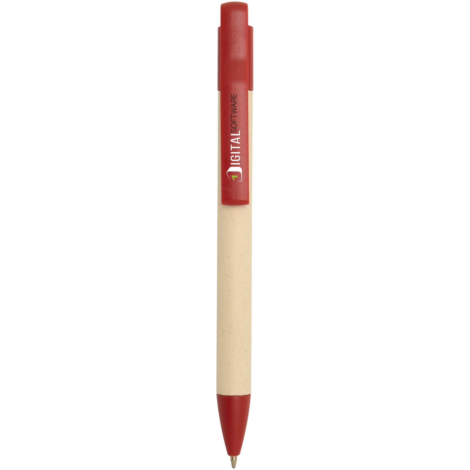 Stylo bille Liliana personnalisé en papier de canne à sucre, encre bleue