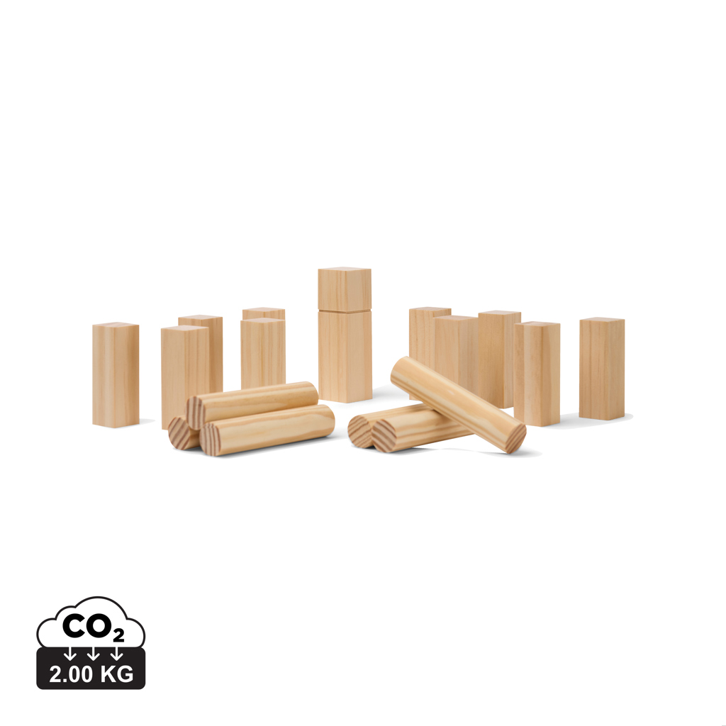 Mini Houten Kubb Spel - Borsbeke