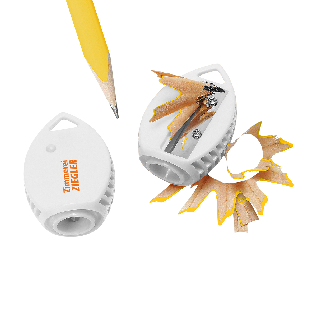 Multifunctionele timmermanspotloodscherper op sleutelhanger - Balen