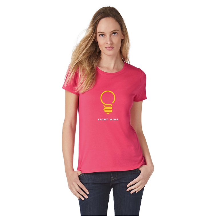 T-shirt pour femme manches courtes avec col rond coton 145 g/m² - Julia
