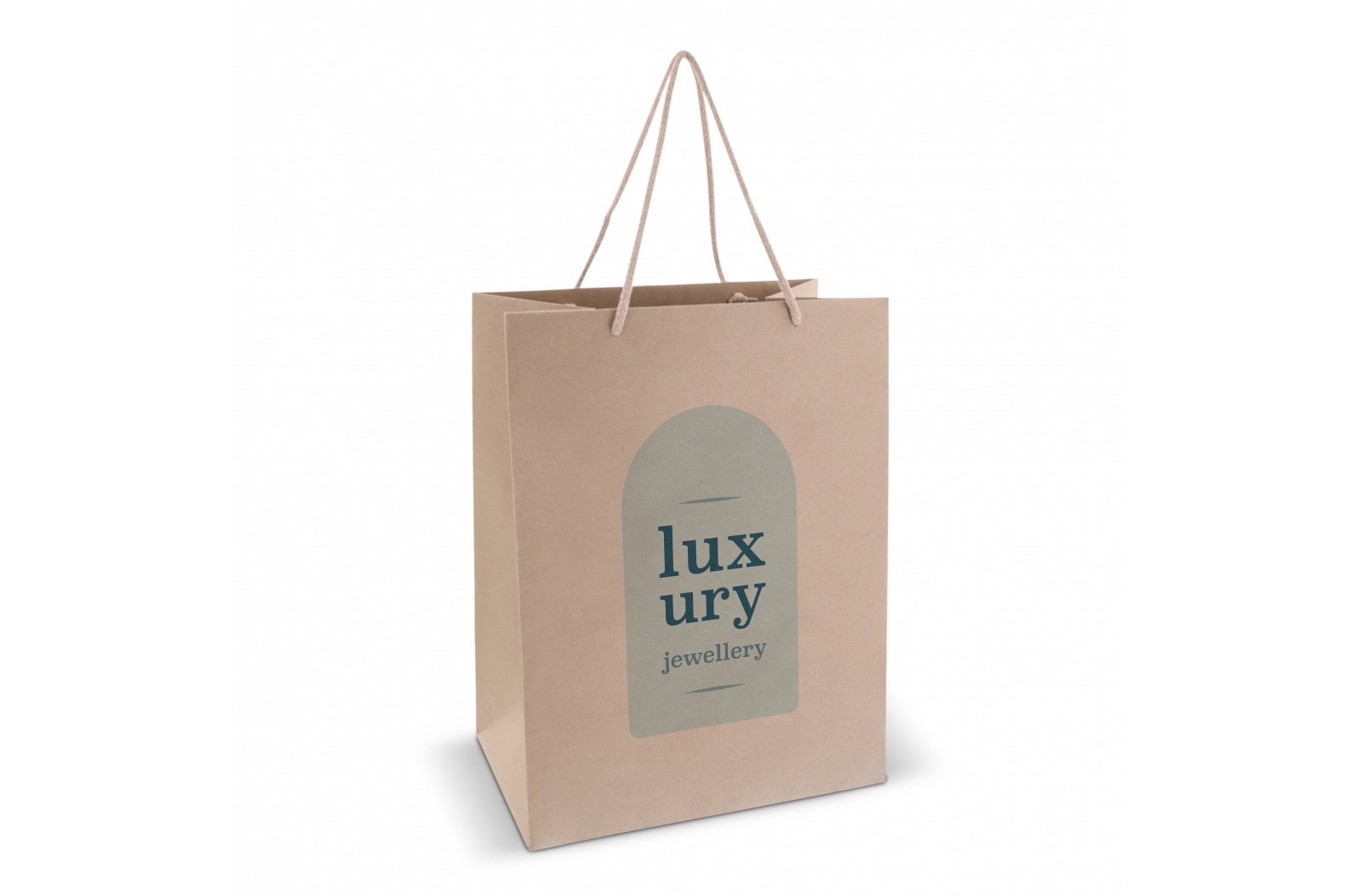 Luxe papieren geschenkzak met katoenen handvatten - Deinze